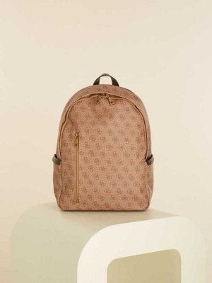 Brown Guess Vezzola Men's Backpacks | 2173-MTCBU