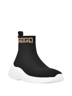 Brown Multicolor Guess Sindera Sock Women's Sneakers | 9287-DLWUT