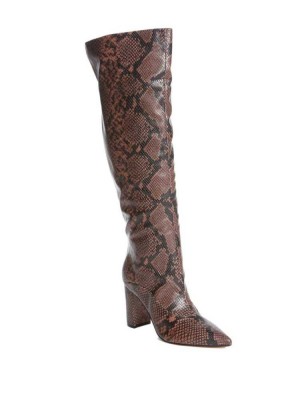 Brown Multicolor Snake Guess Ladie Snake Women's Boots | 1752-SOBXA
