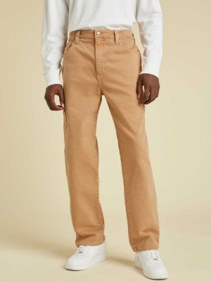 Brown Wash Guess Originals Carpenter Men's Jeans | 2741-JCAEL