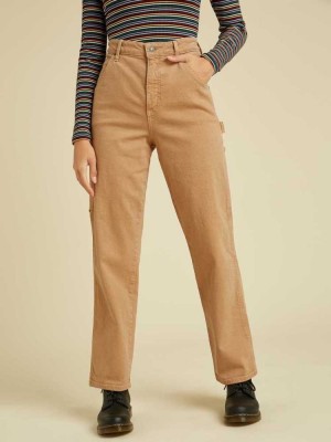 Brown Wash Guess Originals Carpenter Women's Jeans | 5869-AVGCM