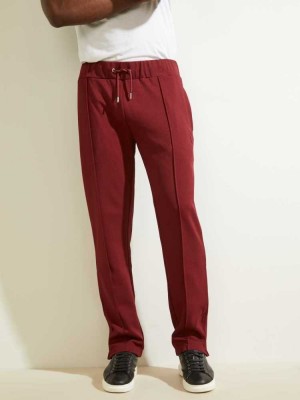 Burgundy Guess Eco Phil Men's Pants | 4523-AELWY