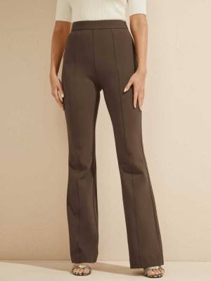 Coffee Guess Chloe Women's Pants | 0912-JNIFH