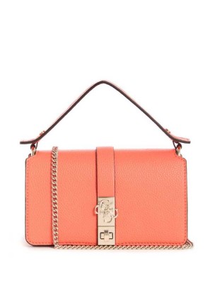 Coral Guess Albury Mini Women's Crossbodies | 3729-PHUXE