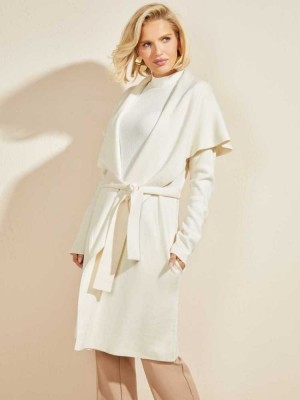 Cream Guess Manu Cover-Up Women's Sweaters | 1325-SRIDQ
