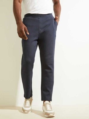 Dark Blue Guess Abbot Men's Pants | 4192-LSMBC