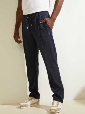 Dark Blue Guess Eco Phil Men's Pants | 1628-LDMYI