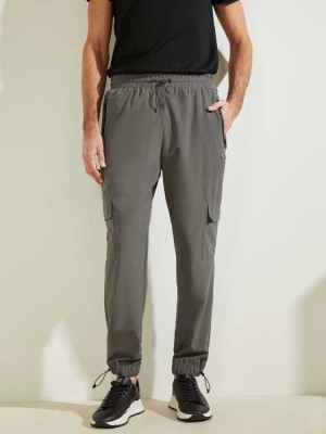 Dark Grey Guess Eco Kaden Cargo Men's Pants | 9204-NRKEB