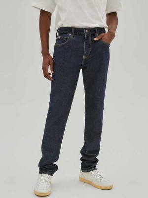 Dark Wash Guess Originals Slim Straight Men's Jeans | 8496-FVWZX