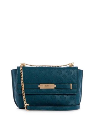 Deep Green Guess Bea Convertible Women's Crossbodies | 9321-HSKEY
