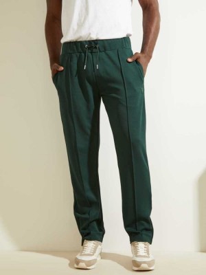 Deep Green Guess Eco Phil Men's Pants | 1547-FHVUO