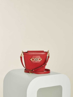 Deep Royal Guess Hensely Bucket Women's Crossbodies | 6523-TSJYL