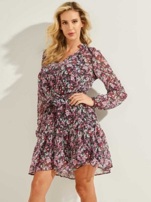 Flower Guess Veronica Women's Dresses | 2861-LENAY