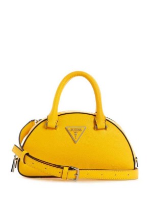 Flower Orange Guess Cordelia Mini Dome Women's Satchels | 1695-NKCLQ