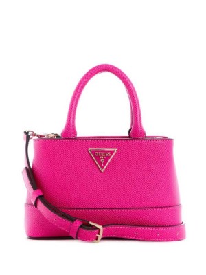 Fuchsia Guess Cordelia Mini Women's Satchels | 7846-MYRLO