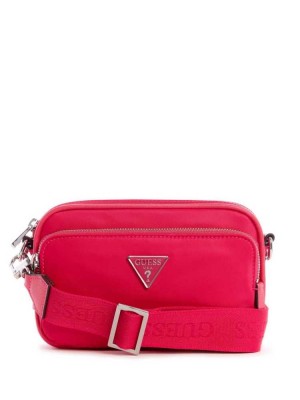 Fuchsia Guess Little Bay Camera Women's Crossbodies | 6580-IHYVC
