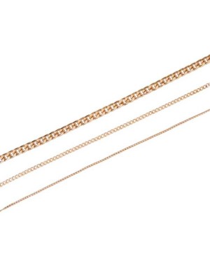Gold Guess Gold-Tone Chain-Link Choker Set Women's Necklace | 4708-ETRHF