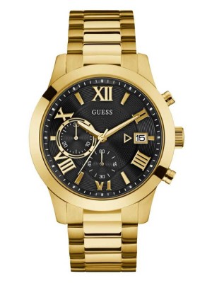 Gold Guess Gold-Tone Chronograph Women's Watches | 1392-JHAPC