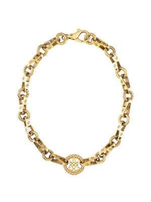 Gold Guess Gold-Tone Torchon Chain Women's Necklace | 8935-PUGZT