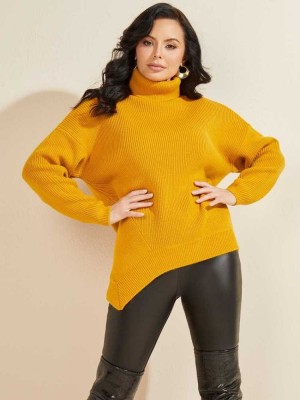 Gold Guess Liam Tunic Women's Sweaters | 4386-JIWTX