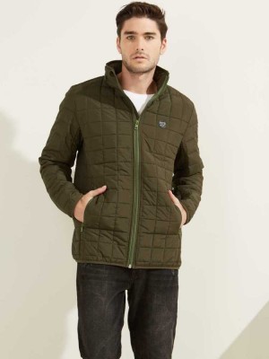 Green Guess Active Nylon Puffer Men's Jackets | 5463-XITMO