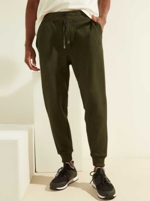 Green Guess Alpine Performance Men's Joggers | 9625-WNUHT