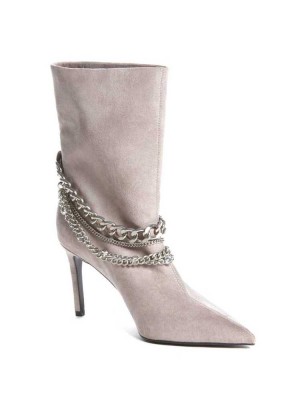 Green Guess Dasilde Chain Women's Booties | 8534-GCLHA