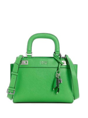 Green Guess Katey Girlfriend Women's Satchels | 0734-ITYOD