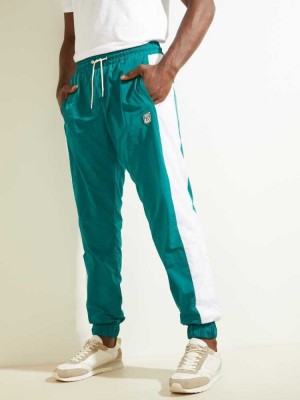 Green Guess Nowell Men's Joggers | 7193-NBCHI