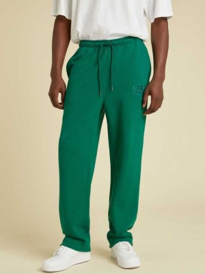 Green Guess Originals Kit Men's Joggers | 0378-QWNLS