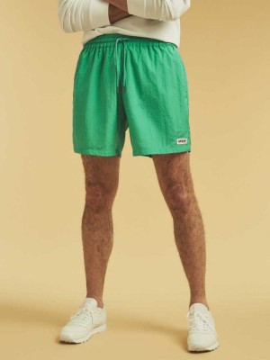 Green Guess Originals Kit Nylon Men's Shorts | 8439-NLGSO