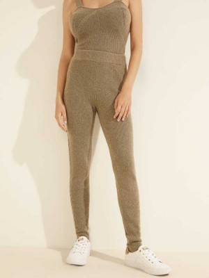 Green Guess Serena Women's Leggings | 8590-XWQVN