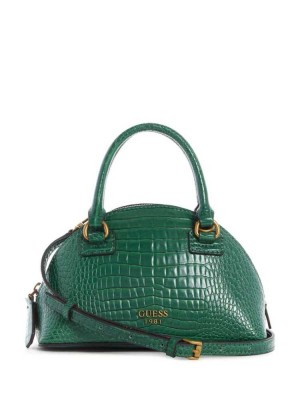 Green Guess Shilah Small Dome Women's Crossbodies | 0369-SPKRB