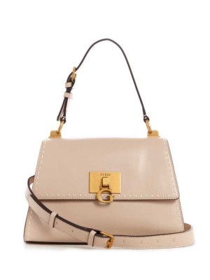 Green Guess Stephi Top-Handle Women's Shoulder Bags | 7826-UVRLZ