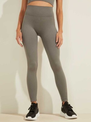 Grey Guess Alma Seamless Women's Leggings | 4308-OVXCJ