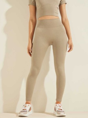 Grey Guess Alma Seamless Women's Leggings | 5038-NTHRF