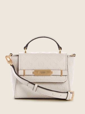 Grey Guess Bea Mini Top Handle Women's Crossbodies | 6413-JYPZA