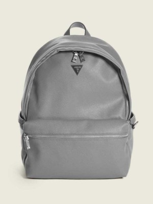 Grey Guess Certosa Compact Women's Backpacks | 2837-TFXLJ