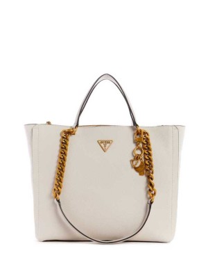 Grey Guess Destiny Society Women's Totes | 2734-WZVFG