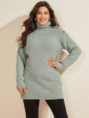 Grey Guess Doris Sweater Top Women's Sweaters | 1465-XOGLK