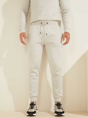 Grey Guess Eco Aldwin Logo Men's Pants | 0297-TCKBL