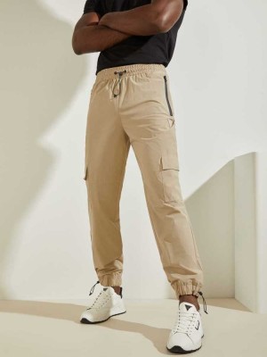 Grey Guess Eco Kaden Cargo Men's Pants | 0982-ORIZN
