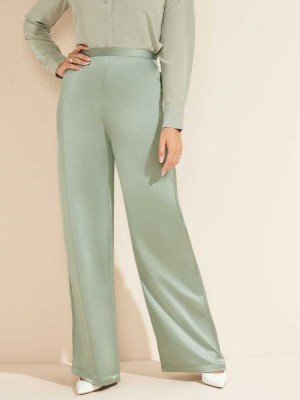 Grey Guess Florence Women's Pants | 0713-IAKYQ