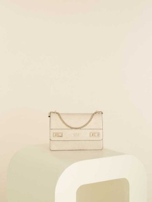 Grey Guess Katey Convertible Women's Crossbodies | 0827-ZNSRI