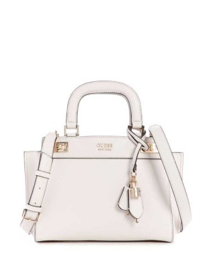 Grey Guess Katey Girlfriend Women's Satchels | 3261-PHJAW