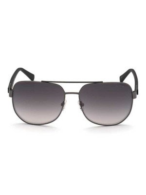 Grey Guess Marlon Navigator Men's Sunglasses | 1069-FHZOD