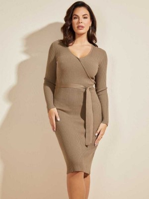 Grey Guess Sebastian Women's Dresses | 5249-RDCMO