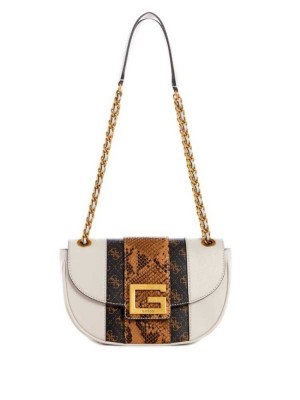 Grey Multicolor Guess Bling Python Convertible Women's Crossbodies | 9478-XBOPI