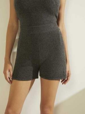 Grey Multicolor Guess Serena Women's Shorts | 1305-OPYBH