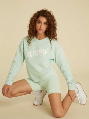 Light Blue Guess Originals Kit Women's Sweatshirt | 7635-JOKLT